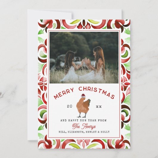 Weihnachtsgebäck Foto Feiertagskarte (Vorderseite)