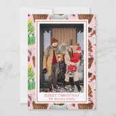 Weihnachtsgebäck Foto Feiertagskarte (Vorderseite)