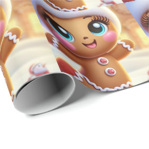 Weihnachtsgebäck Freude Geschenkpapier