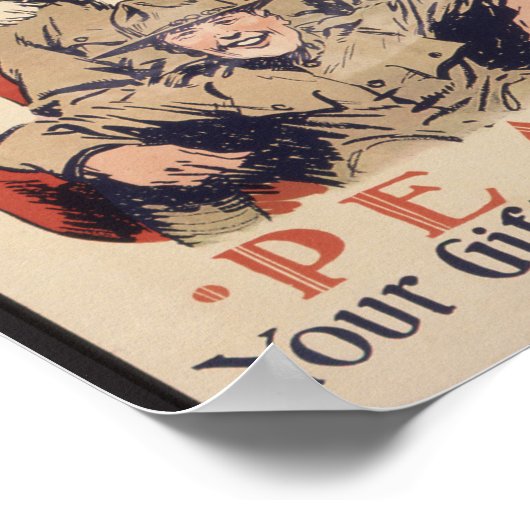 Weihnachtsgebäck — Frieden Poster (Ecke)