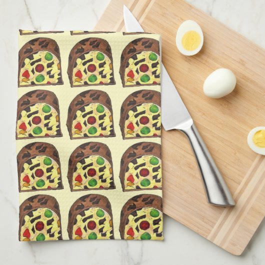 Weihnachtsgebäck Fruchtkuchen Handtuch (Viertel Falte)