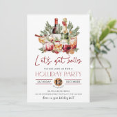 Weihnachtsgebäck für Aquarellen Einladung (Stehend Vorderseite)