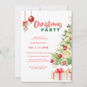 Weihnachtsgebäck für Aquarellen Einladung (Vorderseite)