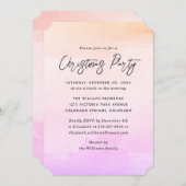 Weihnachtsgebäck für Aquarellen Einladung (Vorne/Hinten)