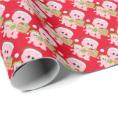 Weihnachtsgebäck für Cartoon Geschenkpapier (Rolleneckpunkt)