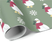 Weihnachtsgebäck für Enten, Funny Wrapping Paper Geschenkpapier (Rolleneckpunkt)