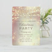 Weihnachtsgebäck für goldenes Party Einladung (Stehend Vorderseite)