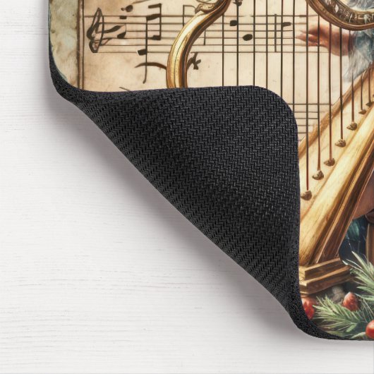 Weihnachtsgebäck für Harfe Mousepad (Ecke)