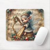Weihnachtsgebäck für Harfe Mousepad (Mit Mouse)