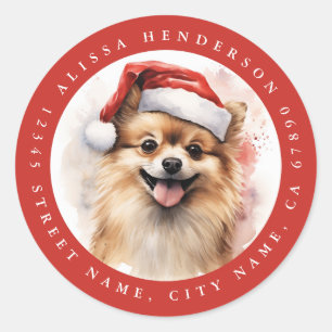Weihnachtsgebäck für Spitz Runder Aufkleber