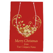 Weihnachtsgebäck für Unternehmen Mittlere Geschenk Geschenktüte (Rückseite)