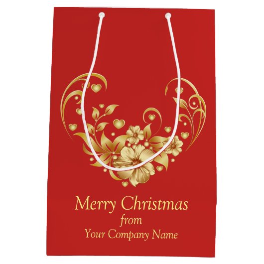 Weihnachtsgebäck für Unternehmen Mittlere Geschenk Mittlere Geschenktüte (Rückseite)