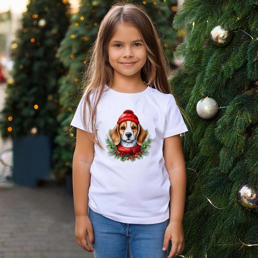 Weihnachtsgebäck für Wasserfarben Beagle T-Shirt