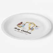 Weihnachtsgebäck für Wasserfarben - Weihnachtsgebä Pappteller (Schrägansicht)