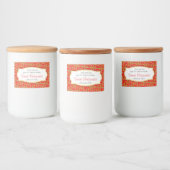 Weihnachtsgebäck gemustertes Miniaturetikett Lebensmitteletikett (Flaschen)