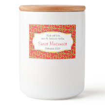 Weihnachtsgebäck gemustertes Miniaturetikett