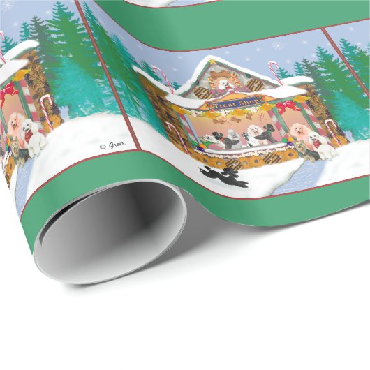 Weihnachtsgebäck Geschenkpapier (Rolleneckpunkt)