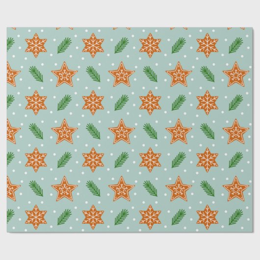 Weihnachtsgebäck Geschenkpapier (Flach)