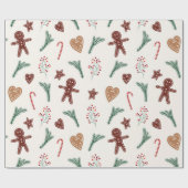 Weihnachtsgebäck Geschenkpapier (Flach)