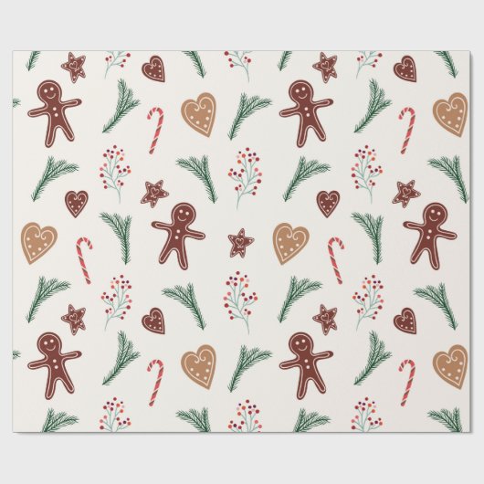 Weihnachtsgebäck Geschenkpapier (Flach)