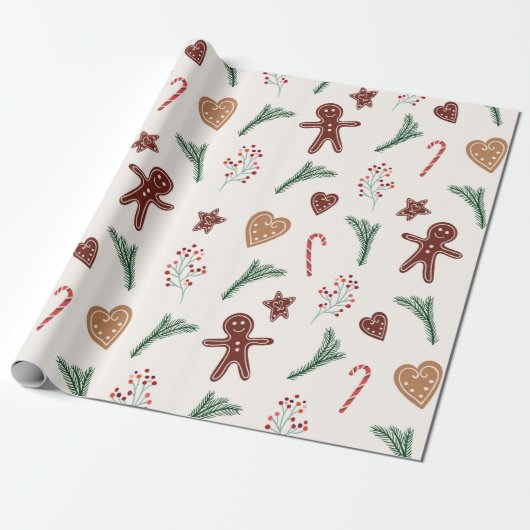 Weihnachtsgebäck Geschenkpapier (Ungerollt)