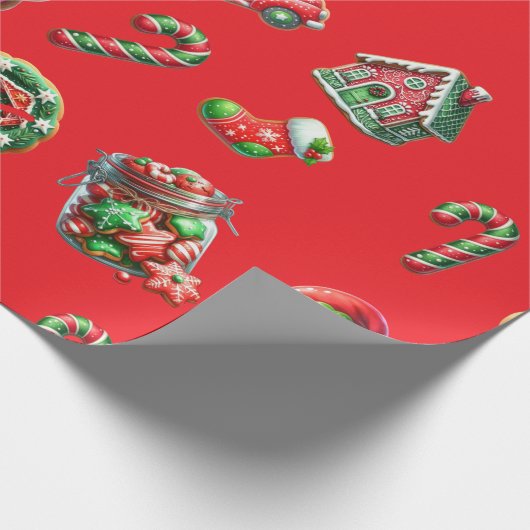 Weihnachtsgebäck Geschenkpapier (Ecke)