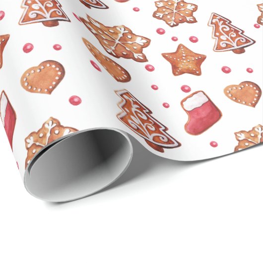Weihnachtsgebäck Geschenkpapier (Rolleneckpunkt)
