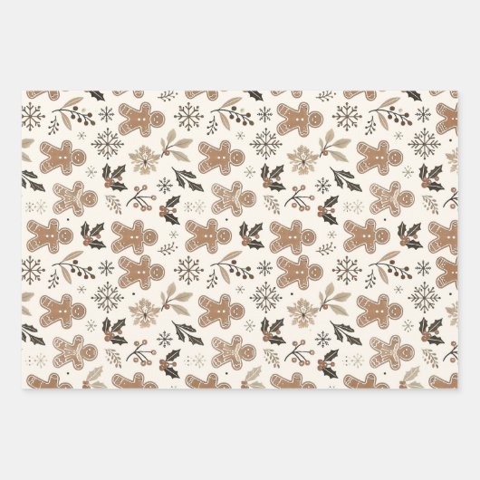 Weihnachtsgebäck Geschenkpapier Set (Vorderseite 2)