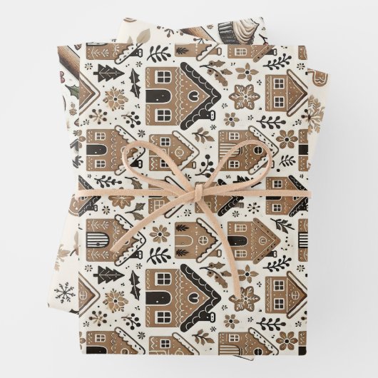 Weihnachtsgebäck Geschenkpapier Set (Beispiel)