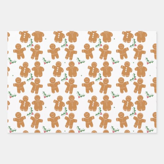 Weihnachtsgebäck Geschenkpapier Set (Vorderseite 2)