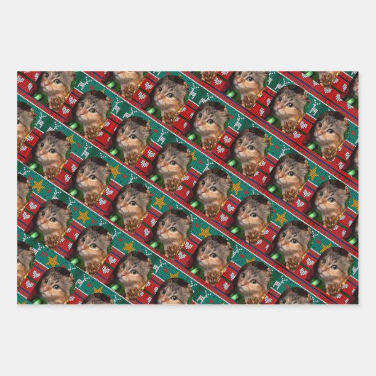 Weihnachtsgebäck Geschenkpapier Set (Vorderseite)