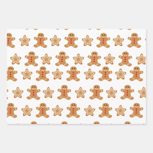 Weihnachtsgebäck Geschenkpapier Set (Vorderseite 3)