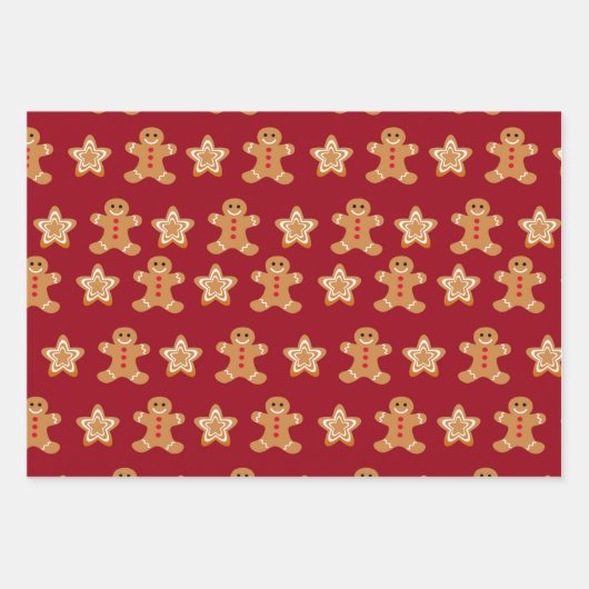 Weihnachtsgebäck Geschenkpapier Set (Vorderseite 2)