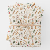 Weihnachtsgebäck Geschenkpapier Set (Beispiel)