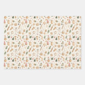 Weihnachtsgebäck Geschenkpapier Set (Vorderseite)