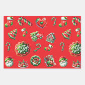 Weihnachtsgebäck Geschenkpapier Set (Vorderseite 3)