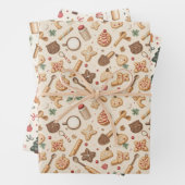 Weihnachtsgebäck Geschenkpapier Set (Beispiel)