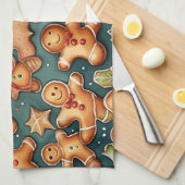 Weihnachtsgebäck Geschirrtuch (Viertel Falte)