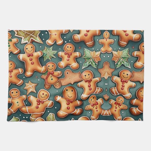 Weihnachtsgebäck Geschirrtuch (Horizontal)