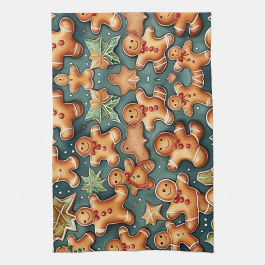 Weihnachtsgebäck Geschirrtuch (Vertikal)