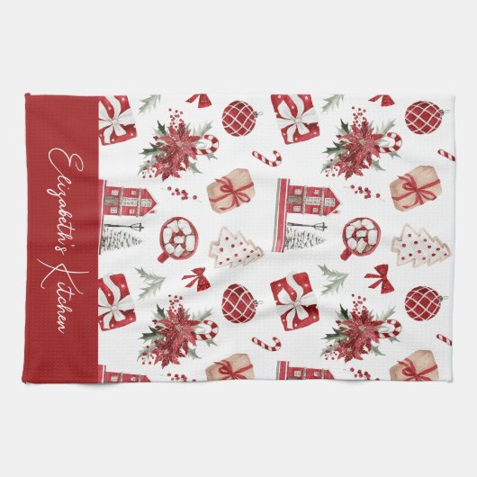 Weihnachtsgebäck Geschirrtuch (Horizontal)