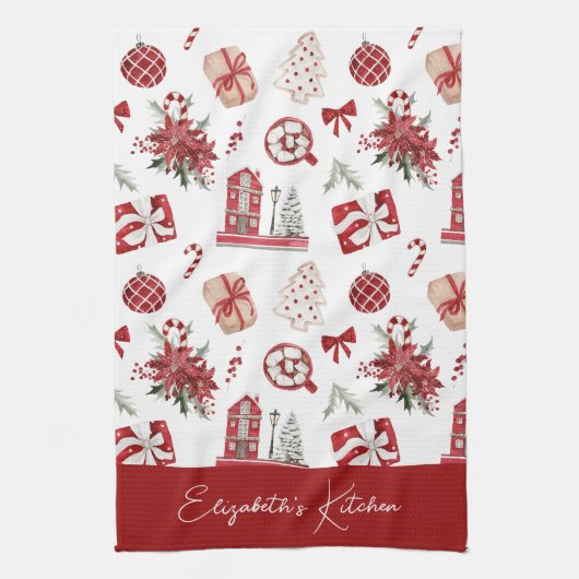 Weihnachtsgebäck Geschirrtuch (Vertikal)