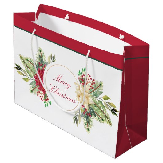 Weihnachtsgebäck Große Geschenktüte (Rückseite Schrägansicht)