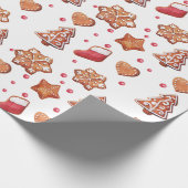 Weihnachtsgebäck Große Kekse Geschenkpapier (Ecke)