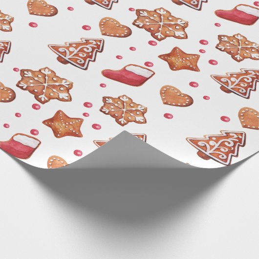 Weihnachtsgebäck Große Kekse Geschenkpapier (Ecke)