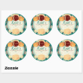 Weihnachtsgebäck hausgemachte Karamellen Weihnacht Runder Aufkleber (Blatt)