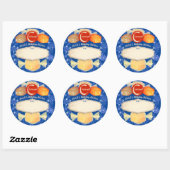 Weihnachtsgebäck hausgemachte Karamellen Weihnacht Runder Aufkleber (Blatt)