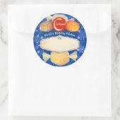 Weihnachtsgebäck hausgemachte Karamellen Weihnacht Runder Aufkleber (Tasche)