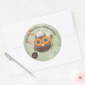 Weihnachtsgebäck hausgemachte Leckereien Runder Aufkleber (Umschlag)