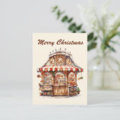 Weihnachtsgebäck hinzufügen postkarte (Stehend Vorderseite)